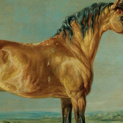 Lo Stallone Arabo Del Marchese Di Londonderry In Un Paesaggio James Ward jwr40 quadro stampato su tela