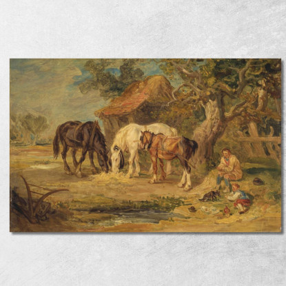 Il Pasto Di Mezzogiorno James Ward jwr41 quadro stampato su tela