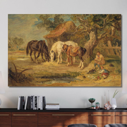 Il Pasto Di Mezzogiorno James Ward jwr41 quadro stampato su tela