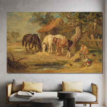 Il Pasto Di Mezzogiorno James Ward jwr41 quadro stampato su tela