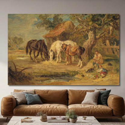 Il Pasto Di Mezzogiorno James Ward jwr41 quadro stampato su tela