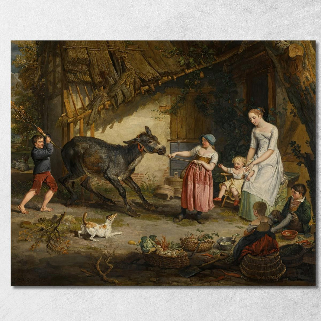 L'Asino Ostinato James Ward jwr42 quadro stampato su tela