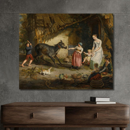 L'Asino Ostinato James Ward jwr42 quadro stampato su tela