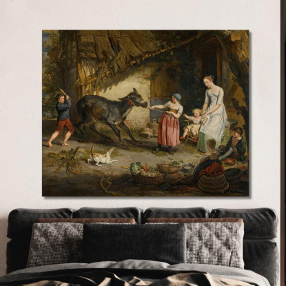 L'Asino Ostinato James Ward jwr42 quadro stampato su tela