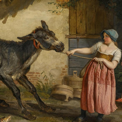 L'Asino Ostinato James Ward jwr42 quadro stampato su tela