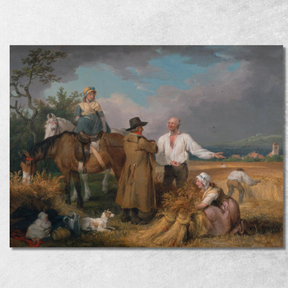 I Mietitori James Ward jwr43 quadro stampato su tela