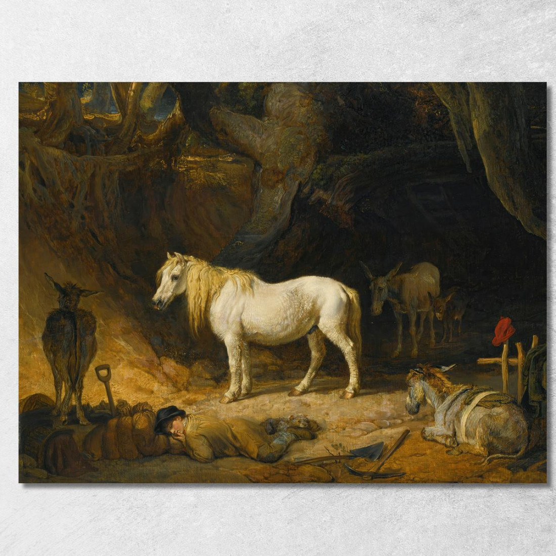 La Cava Di Sabbia James Ward jwr45 quadro stampato su tela