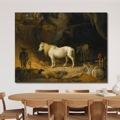 La Cava Di Sabbia James Ward jwr45 quadro stampato su tela