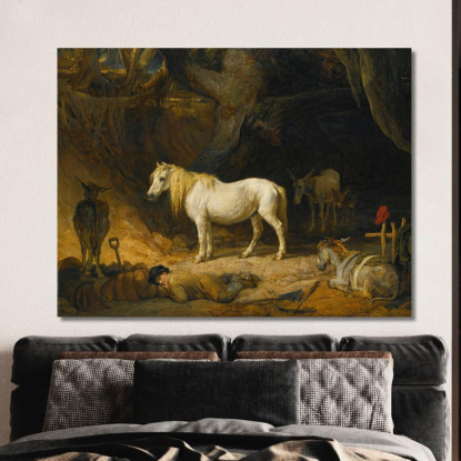 La Cava Di Sabbia James Ward jwr45 quadro stampato su tela