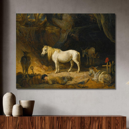 La Cava Di Sabbia James Ward jwr45 quadro stampato su tela