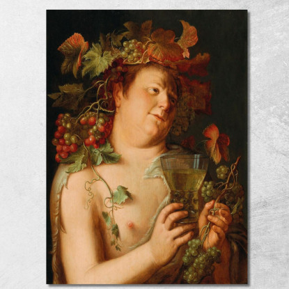 Bacco Joachim Wtewael jwl4 quadro stampato su tela