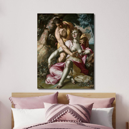 Cefalo E Procri: La Morte Di Procri Joachim Wtewael jwl5 quadro stampato su tela