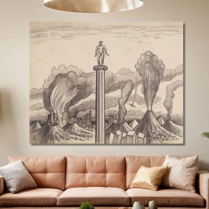 La Terra Trema Karl Wiener kwn142 quadro stampato su tela