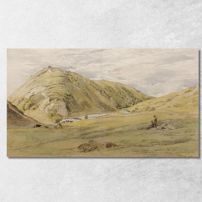 Ingresso A Dovedale Da Ashbourne Derbyshire John Linnell jln8 quadro stampato su tela