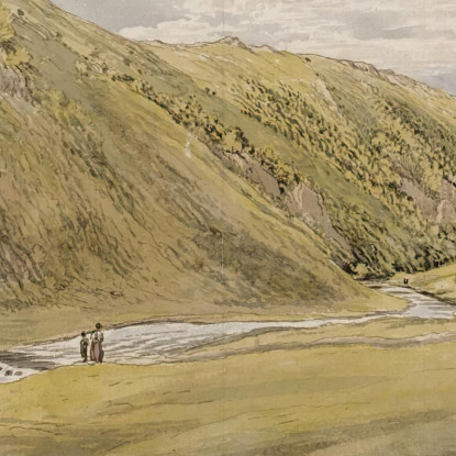 Ingresso A Dovedale Da Ashbourne Derbyshire John Linnell jln8 quadro stampato su tela