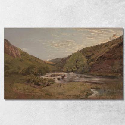 A Dovedale John Linnell jln14 quadro stampato su tela