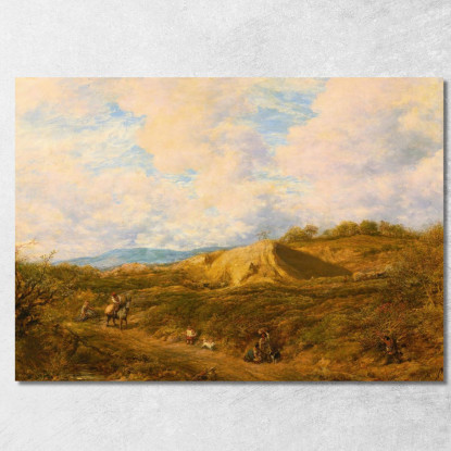 Redhill Common Surrey John Linnell jln25 quadro stampato su tela