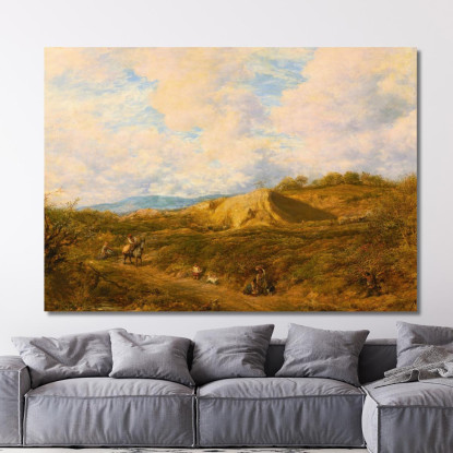 Redhill Common Surrey John Linnell jln25 quadro stampato su tela
