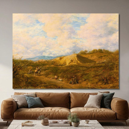 Redhill Common Surrey John Linnell jln25 quadro stampato su tela