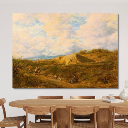 Redhill Common Surrey John Linnell jln25 quadro stampato su tela