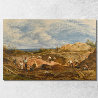 Le Cave Di Ghiaia Di Kensington John Linnell jln28 quadro stampato su tela