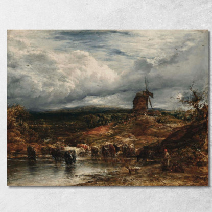 Il Mulino A Vento John Linnell jln31 quadro stampato su tela