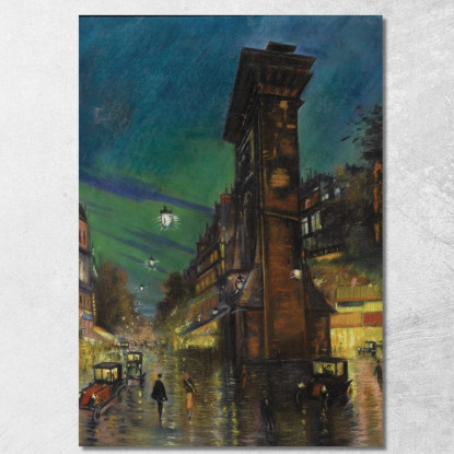 Paesaggio Urbano Konstantin Alexeevich Korovin kak3 quadro stampato su tela