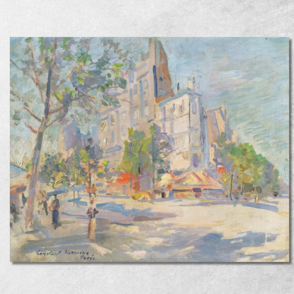 Parigi In Primavera Konstantin Alexeevich Korovin kak18 quadro stampato su tela