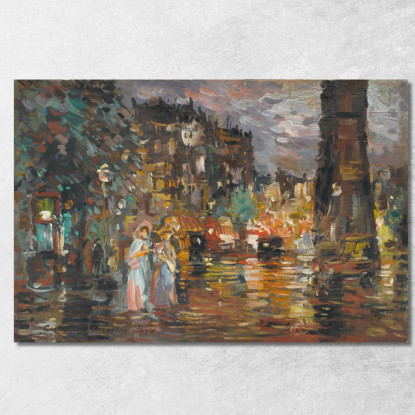 Parigi Konstantin Alexeevich Korovin kak20 quadro stampato su tela