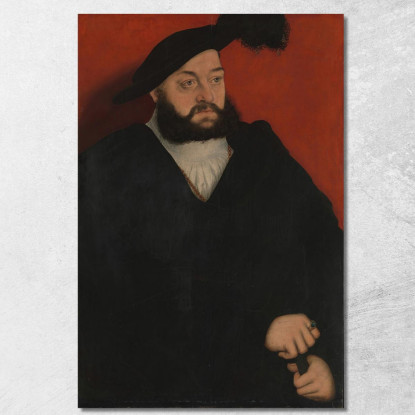 Giovanni (1498–1537) Duca Di Sassonia Lucas Cranach the Elder lce20 quadro stampato su tela