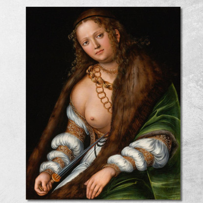 Lucrezia 2 Lucas Cranach the Elder lce24 quadro stampato su tela