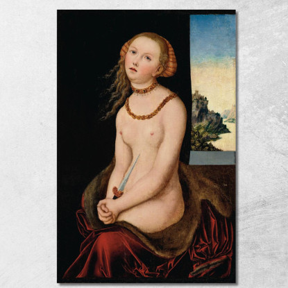 Lucrezia 5 Lucas Cranach the Elder lce27 quadro stampato su tela