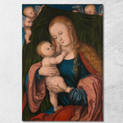Madonna Col Bambino 3 Lucas Cranach the Elder lce32 quadro stampato su tela