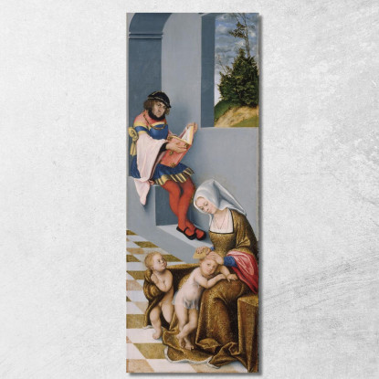 Maria Salome E Zebedeo Con I Loro Figli San Giacomo Maggiore E San Giovanni Evangelista Lucas Cranach the Elder lce38 quadro st