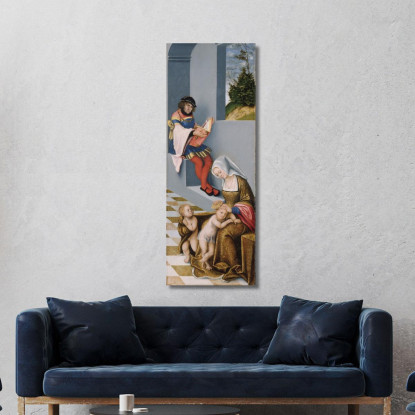 Maria Salome E Zebedeo Con I Loro Figli San Giacomo Maggiore E San Giovanni Evangelista Lucas Cranach the Elder lce38 quadro st