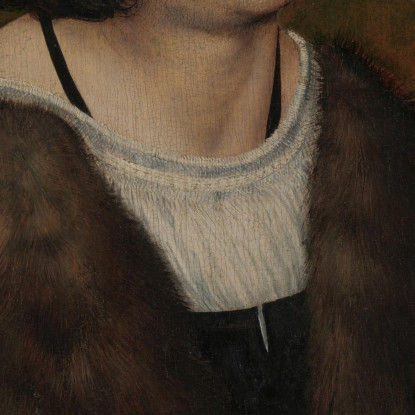 Ritratto Di Un Uomo Con Un Rosario Lucas Cranach the Elder lce43 quadro stampato su tela