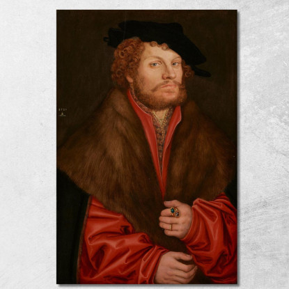 Ritratto Di Moritz Buchner Lucas Cranach the Elder lce52 quadro stampato su tela