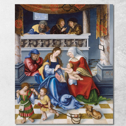 La Parentela Sacra Lucas Cranach the Elder lce70 quadro stampato su tela