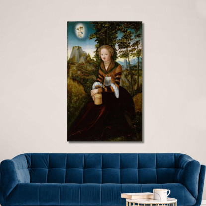 La Maddalena Lucas Cranach the Elder lce80 quadro stampato su tela