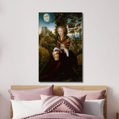 La Maddalena Lucas Cranach the Elder lce80 quadro stampato su tela