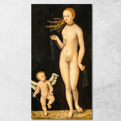 Venere E Cupido Lucas Cranach the Elder lce89 quadro stampato su tela