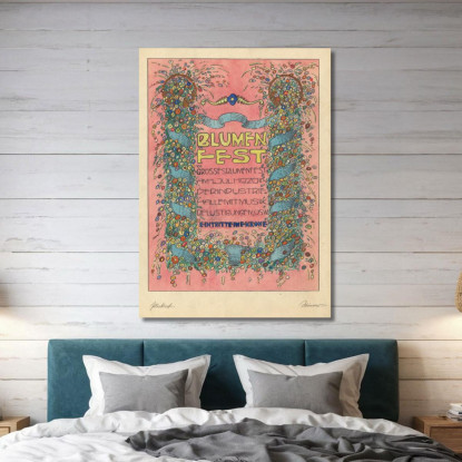 Bozze Per Il Festival Dei Fiori Grande Festival Dei Fiori Il 1 Luglio 1920 Karl Wiener kwn164 quadro stampato su tela