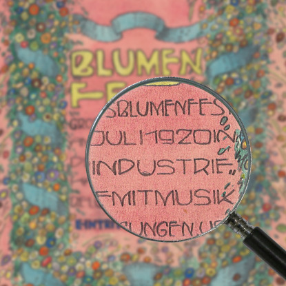 Bozze Per Il Festival Dei Fiori Grande Festival Dei Fiori Il 1 Luglio 1920 Karl Wiener kwn164 quadro stampato su tela