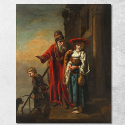 Abramo Che Scaccia Agar E Ismaele Nicolaes Maes nma2 quadro stampato su tela
