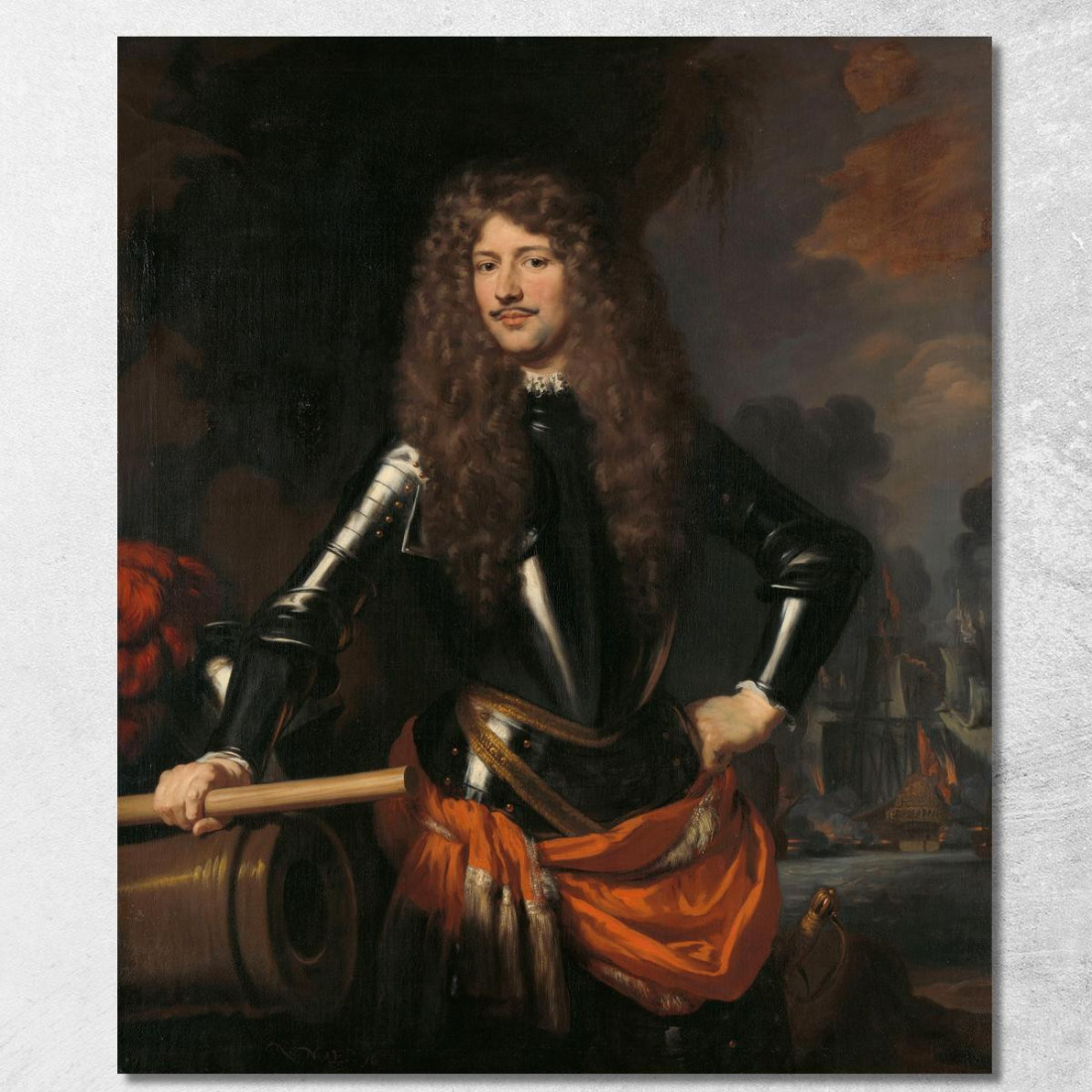 Cornelis Evertsen Luogotenente Ammiraglio Della Zelanda Nicolaes Maes nma5 quadro stampato su tela