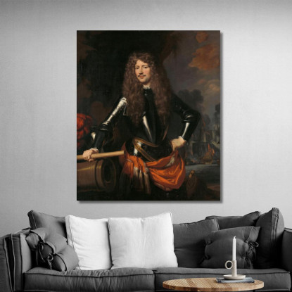 Cornelis Evertsen Luogotenente Ammiraglio Della Zelanda Nicolaes Maes nma5 quadro stampato su tela