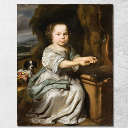 Ritratto Di Una Ragazza 3 Nicolaes Maes nma14 quadro stampato su tela