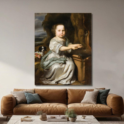 Ritratto Di Una Ragazza 3 Nicolaes Maes nma14 quadro stampato su tela