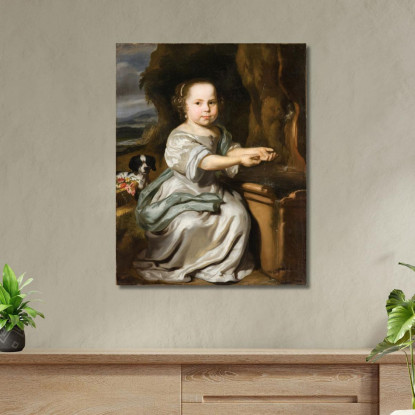 Ritratto Di Una Ragazza 3 Nicolaes Maes nma14 quadro stampato su tela