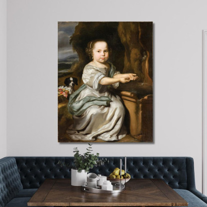 Ritratto Di Una Ragazza 3 Nicolaes Maes nma14 quadro stampato su tela